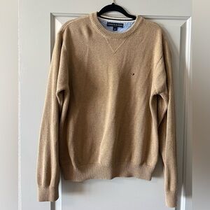 Tommy Hilfiger Crewneck Sweater in Tan Size Large